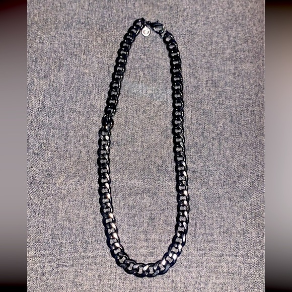 G by Guess Black Chain Link Necklace - Picture 1 of 4